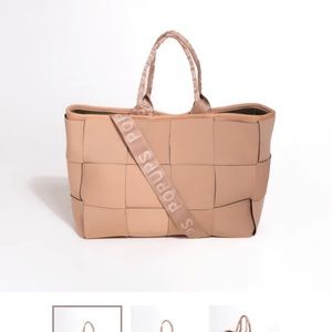 Pop ups icon tote bag tan